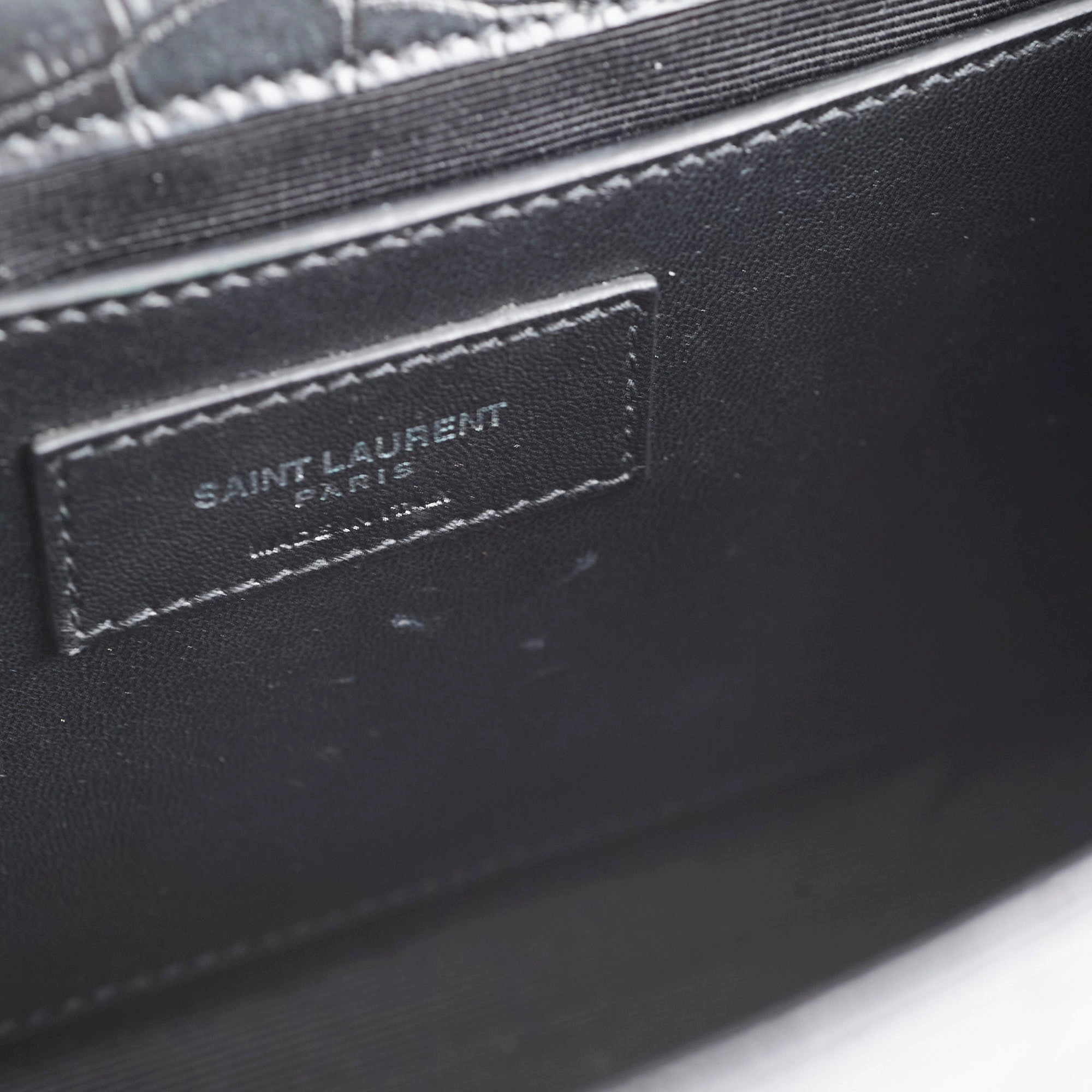 Saint Laurent Kate Medium Tassel Embossed Black