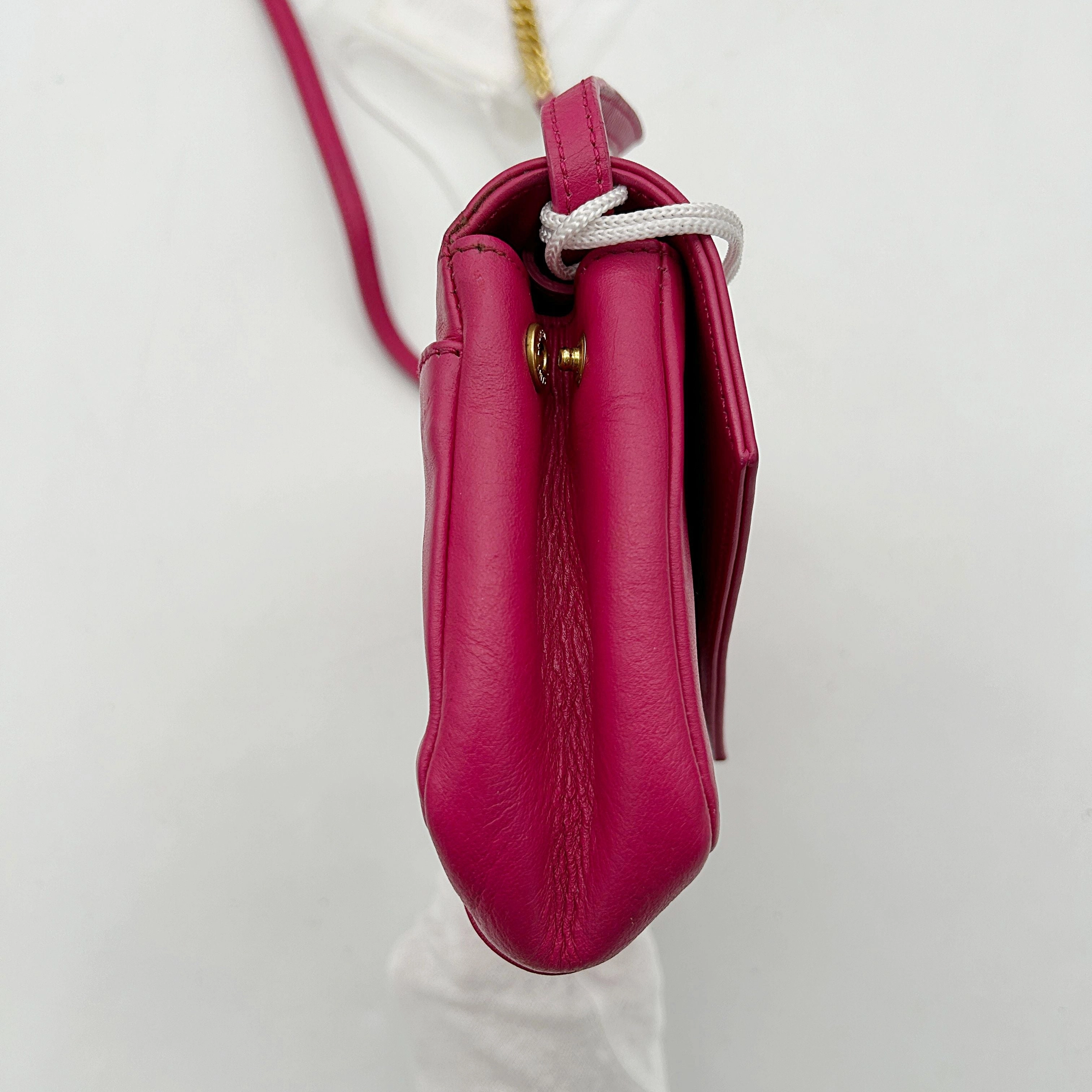 Saint Laurent Leather Crossbody Bag - Red Crossbody Bags, Handbags LA33325