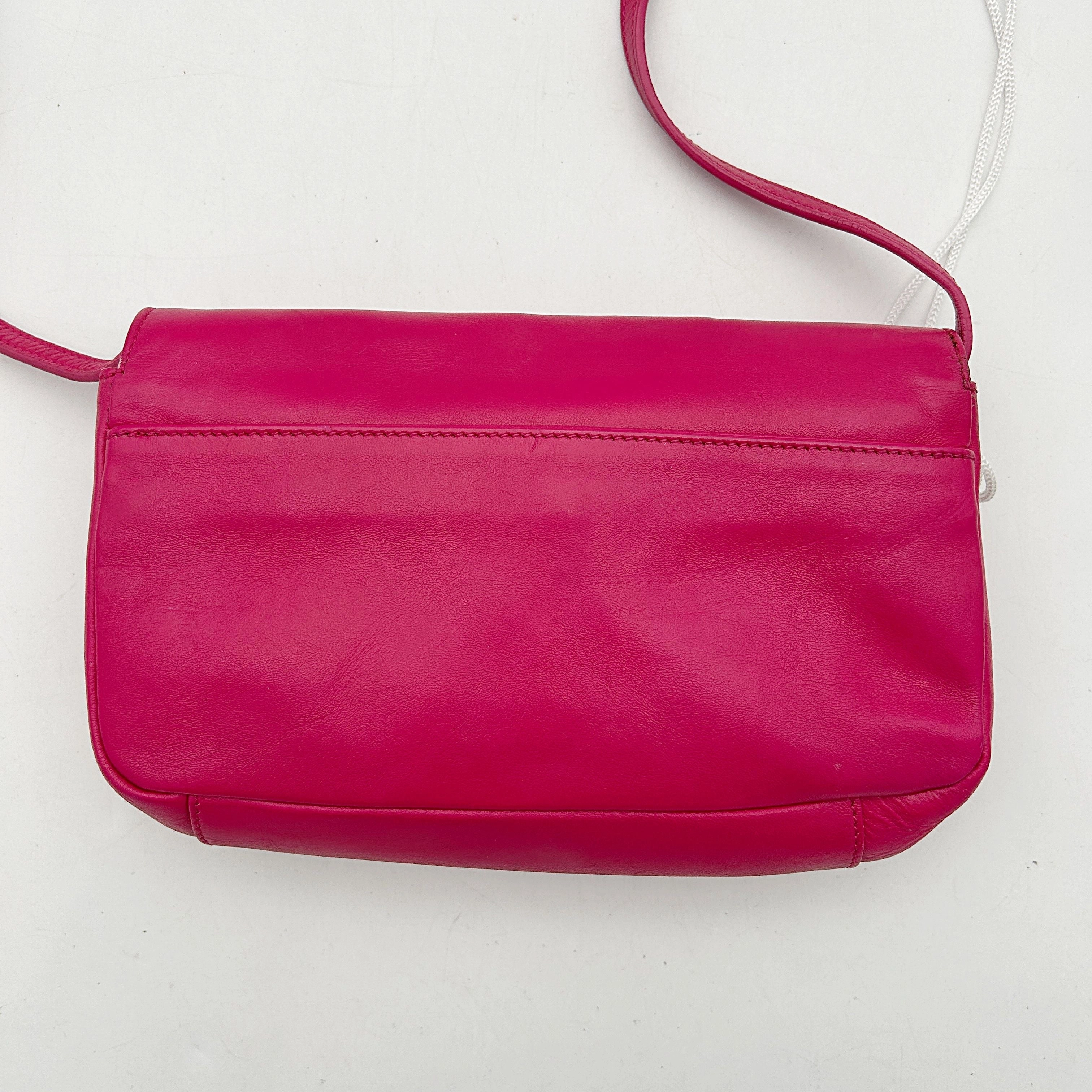 Saint Laurent Leather Crossbody Bag - Red Crossbody Bags, Handbags LA33325