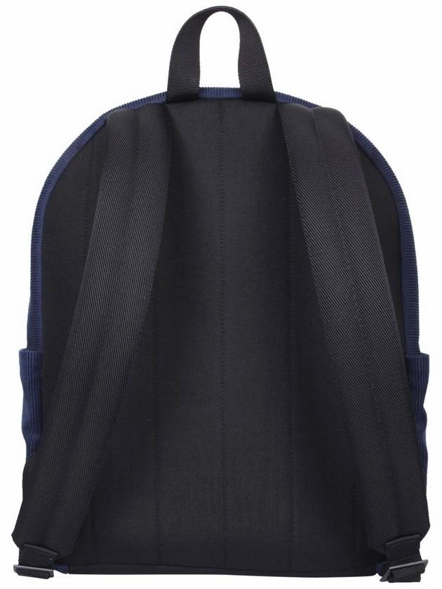 Saint Laurent Nux Logo Corturoy Backpack Navy Blue