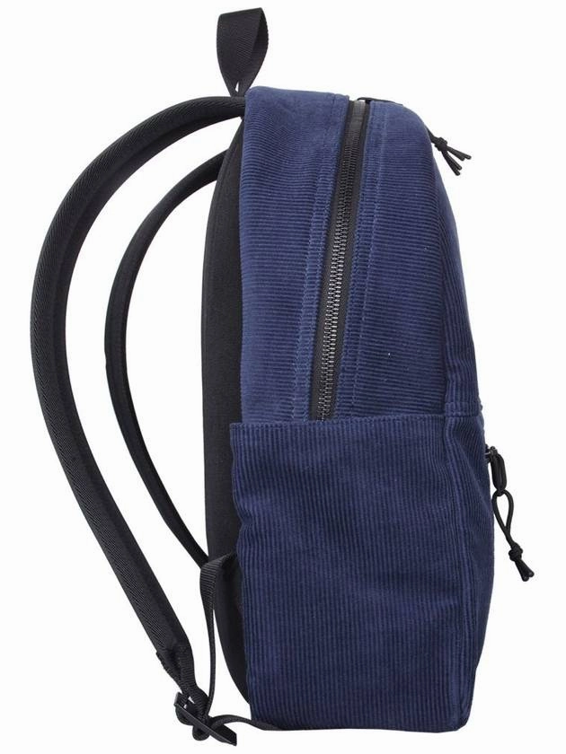Saint Laurent Nux Logo Corturoy Backpack Navy Blue
