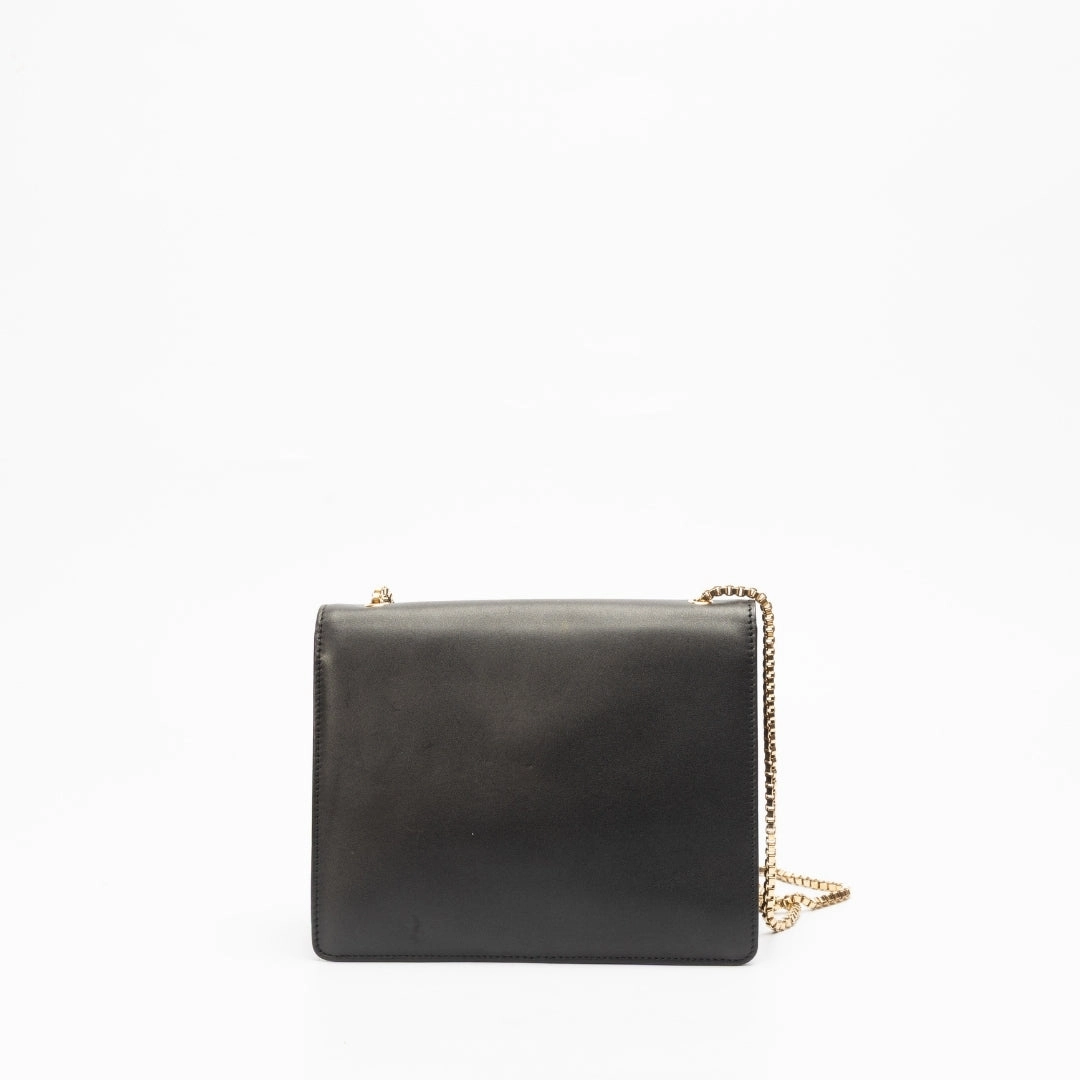 Salvatore Ferragamo Chain Link Leather Crossbody Bag