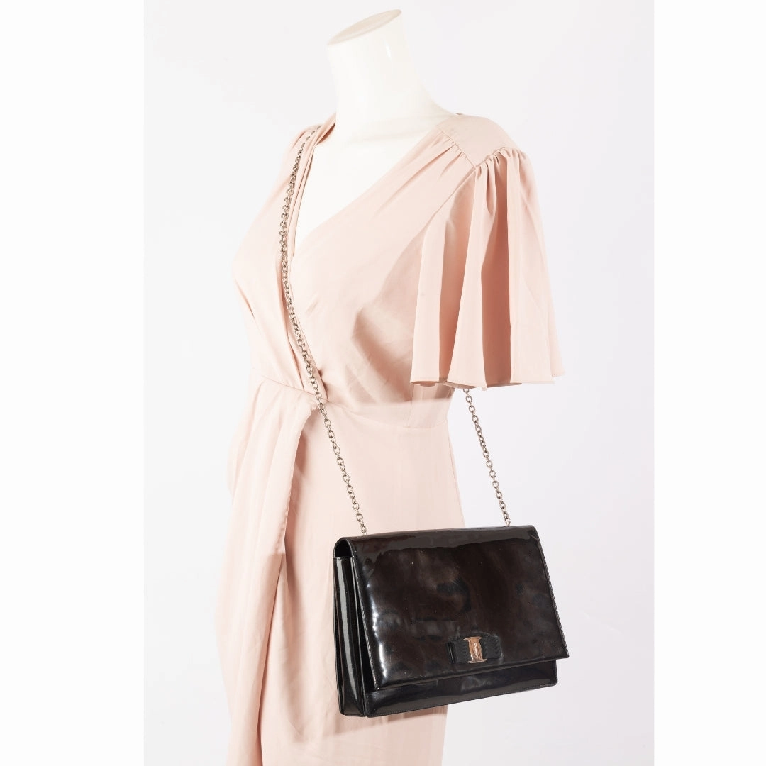 Salvatore Ferragamo Patent Leather Crossbody Bag