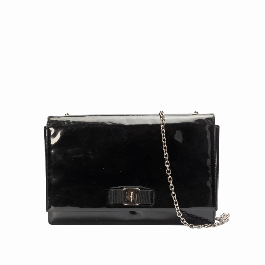 Salvatore Ferragamo Patent Leather Crossbody Bag