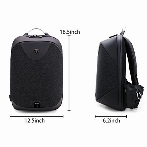 Samaz Business Laptop Backpack Anti-Theft Travel Backpack With Usb Charging Port Shoulder College