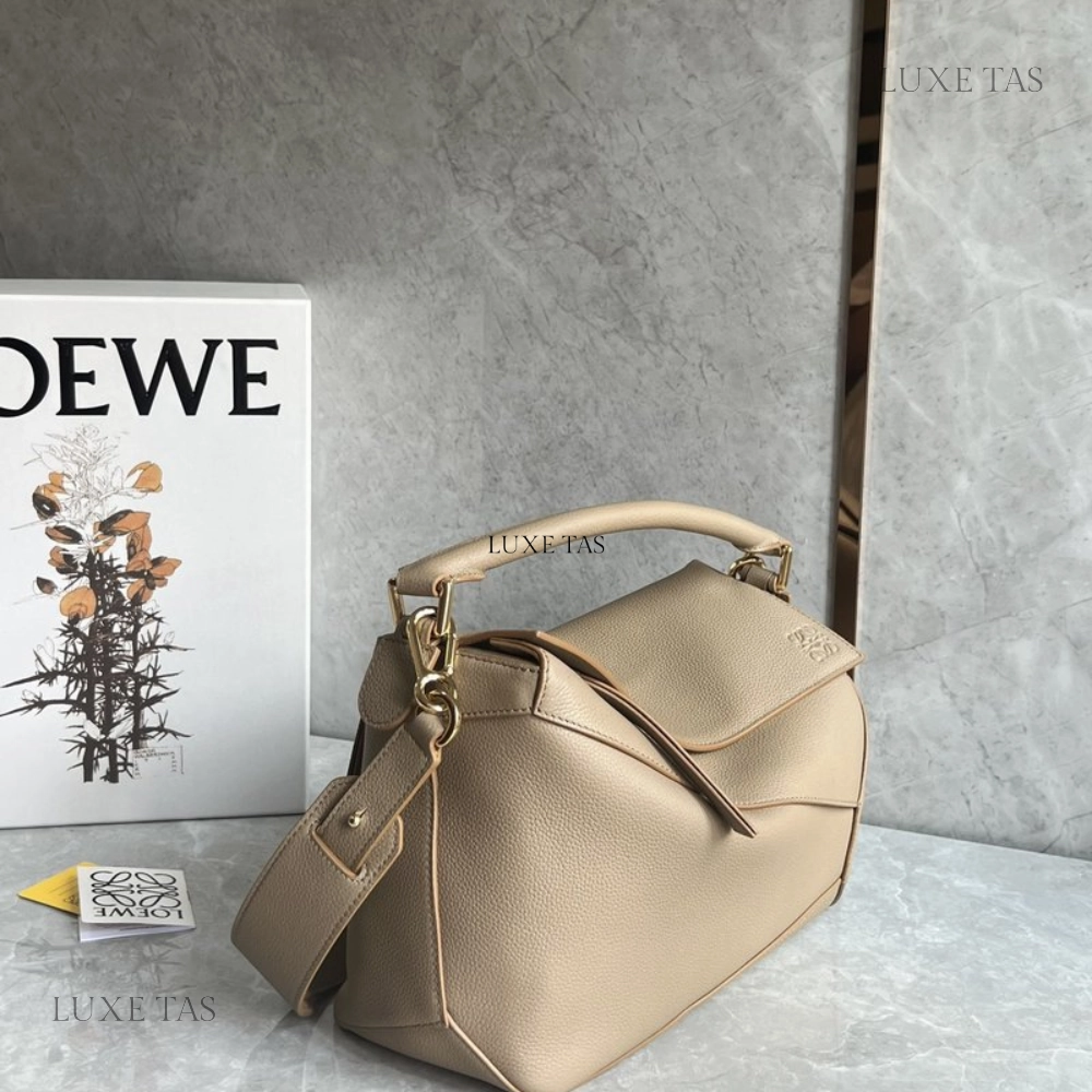 Sand Puzzle Bag In Classic Calfskin Leather Crossbody Bag for Women