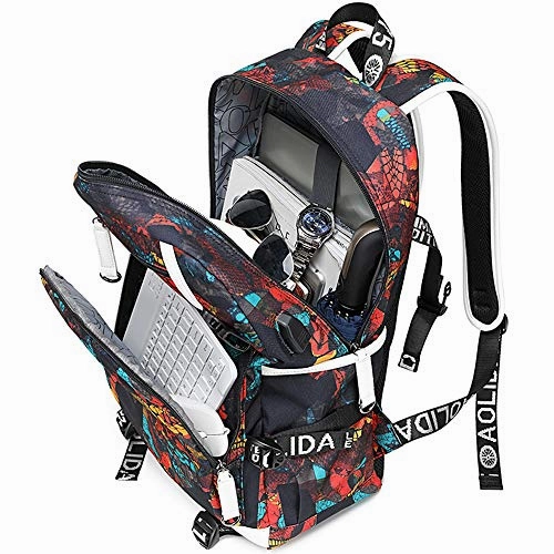School Backpack for Teen Boys, Hey Yoo 2019 New Waterproof Bookbag School Bag Laptop Casual Backpack for Boys School (red)