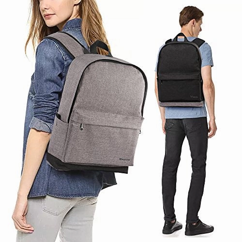 School Backpack, Water Resistant College Student Laptop Backpack For Women Girl Men Boy, Canvas