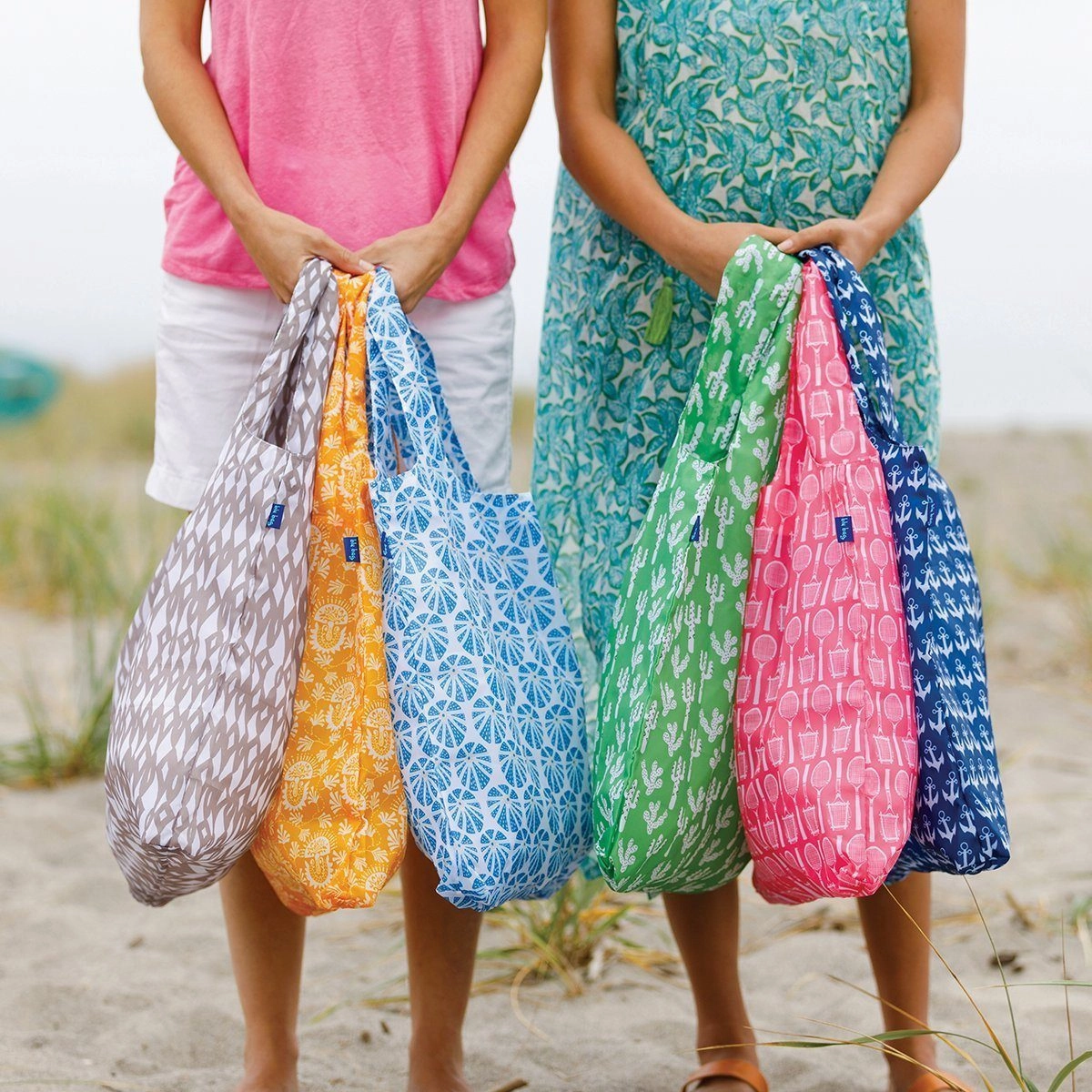 Sea Urchin Blue Blu Bag Reusable Shopping Bag - Machine Washable