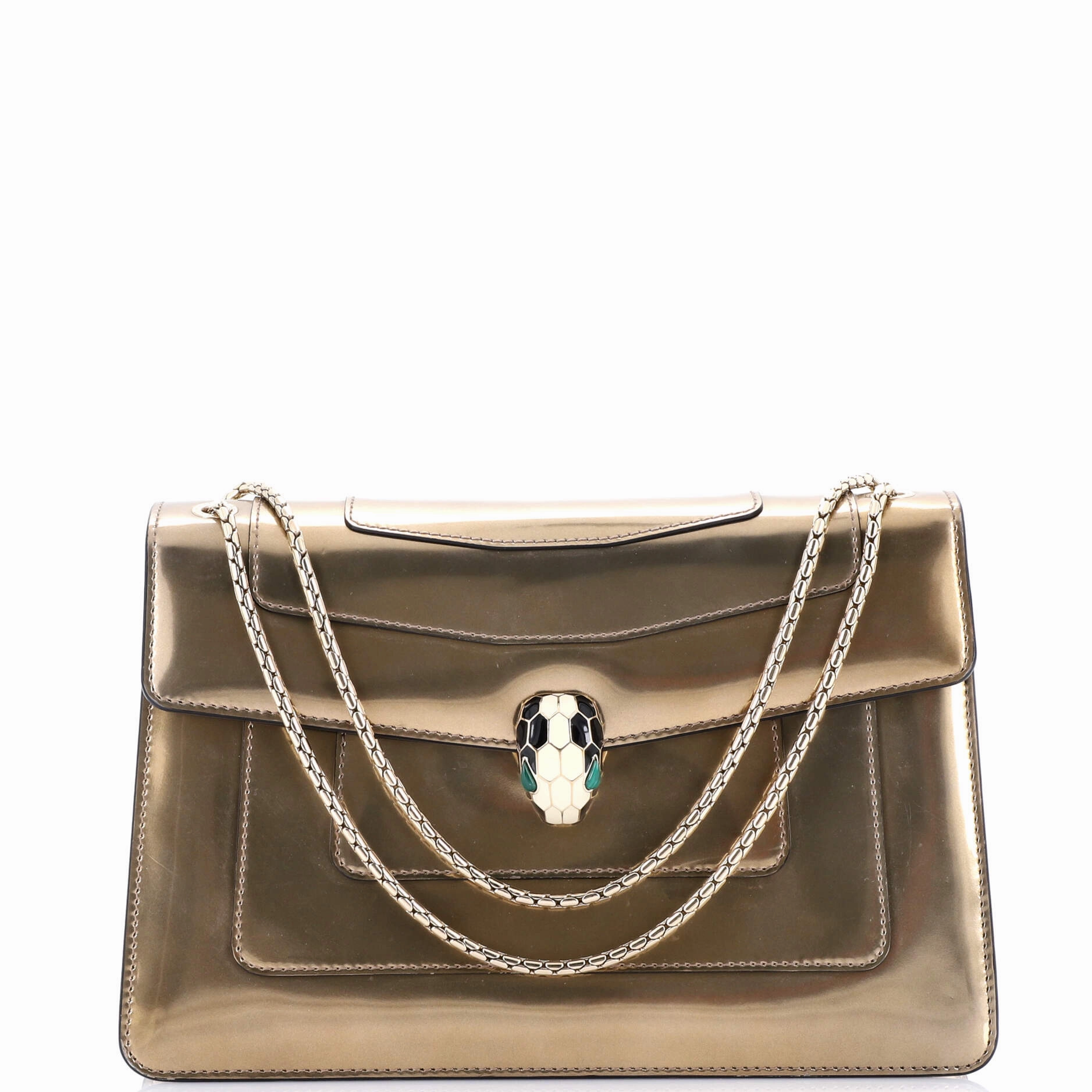 Serpenti Forever Shoulder Bag Patent Medium