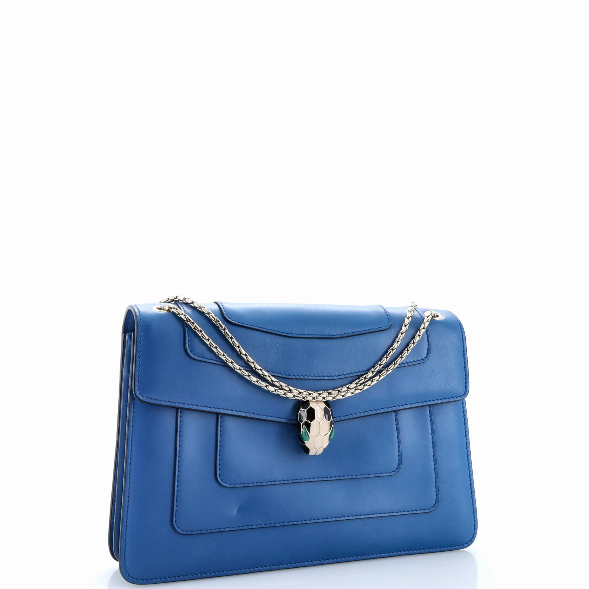 Serpenti Forever Square Shoulder Bag Leather Medium