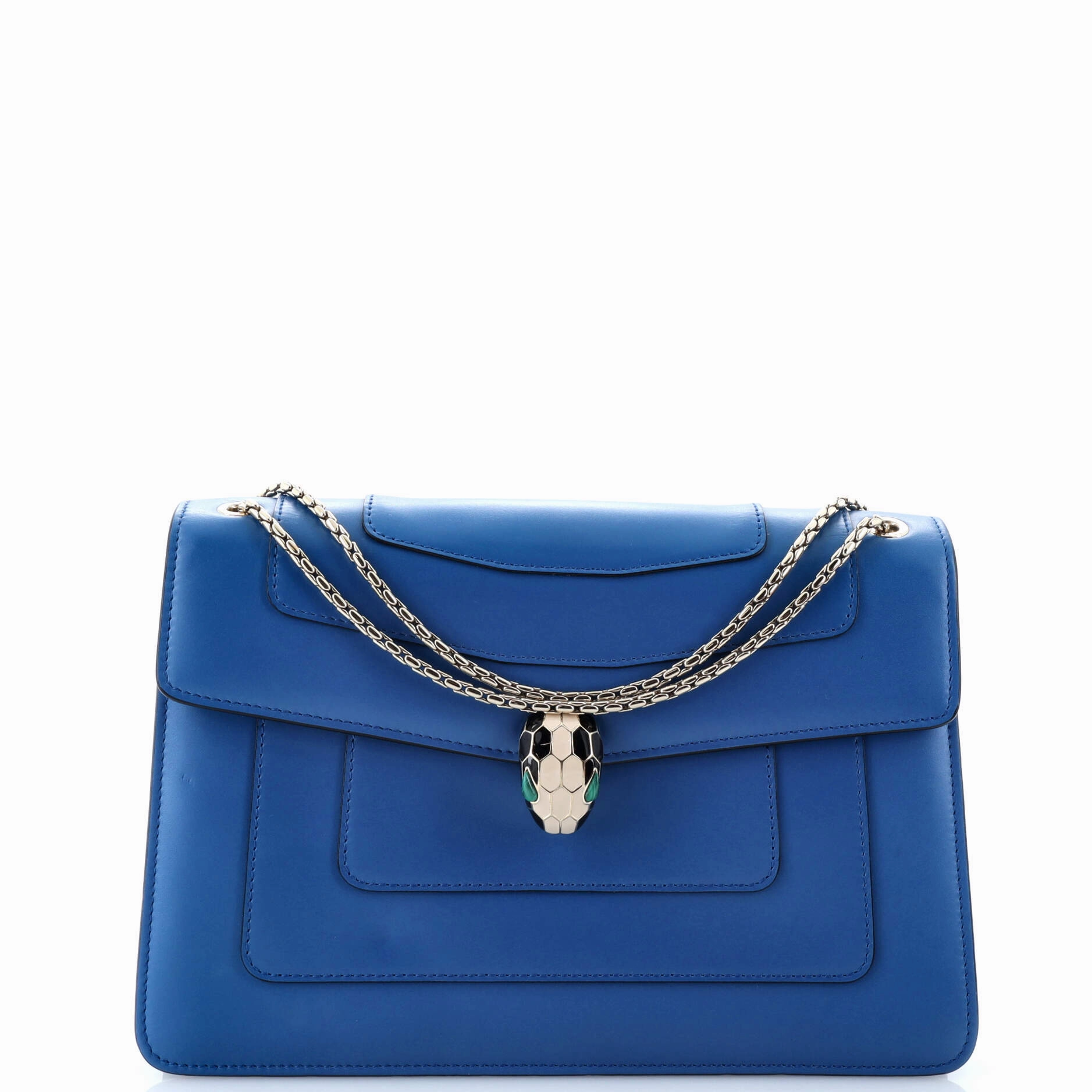 Serpenti Forever Square Shoulder Bag Leather Medium