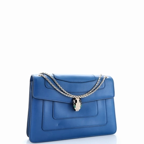 Serpenti Forever Square Shoulder Bag Leather Medium