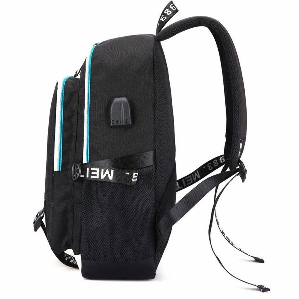 Siawasey My Hero Academia Anime Boku no Hero Academia Cosplay Backpack Daypack Bookbag Laptop School Bag with USB Charging Port