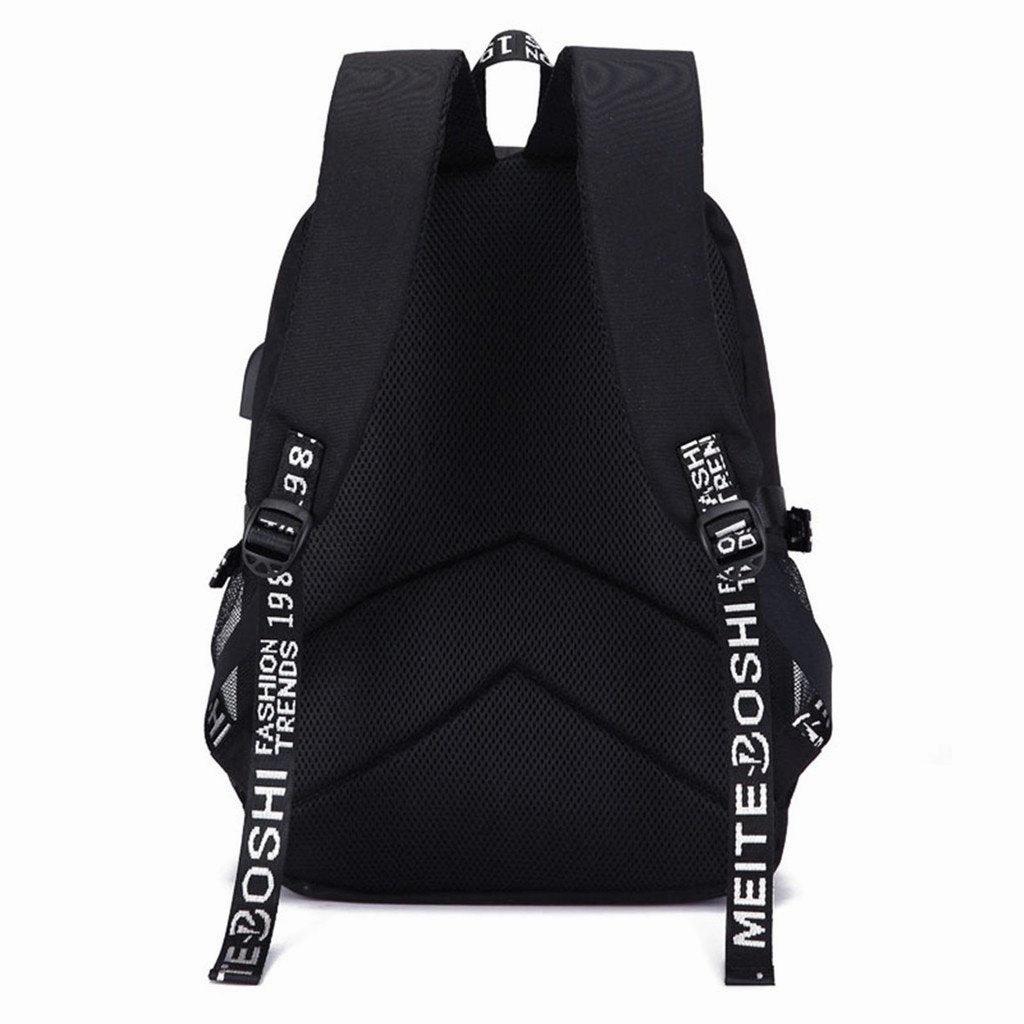 Siawasey My Hero Academia Anime Boku no Hero Academia Cosplay Backpack Daypack Bookbag Laptop School Bag with USB Charging Port