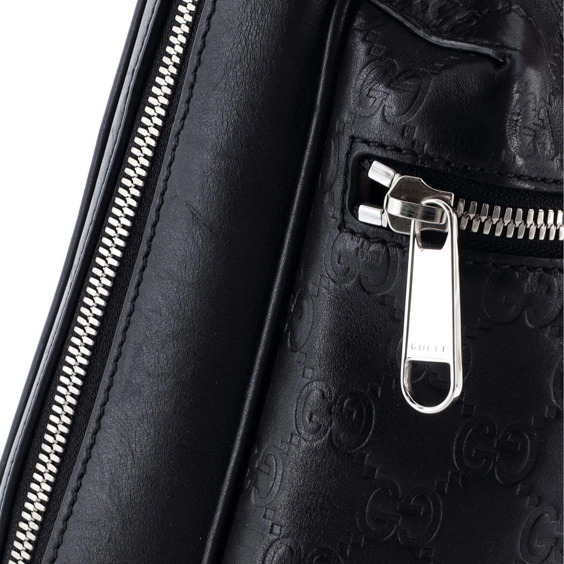 Signature Slim Crossbody Bag Guccissima Leather Small