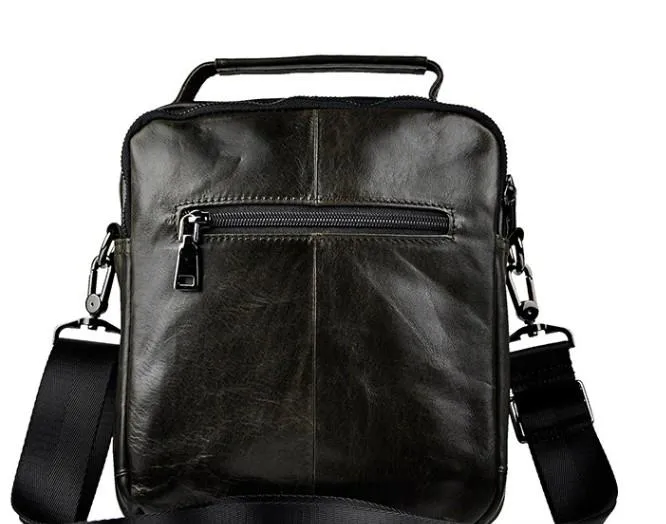 Small Leather Mens SIDE BAGs COURIER BAG Messenger Bag Shoulder Bag for Men
