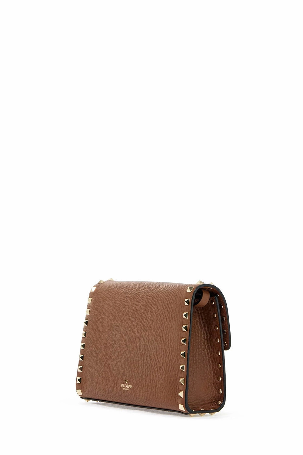 Small Rockstud Grainy Calfskin Crossbody Bag
