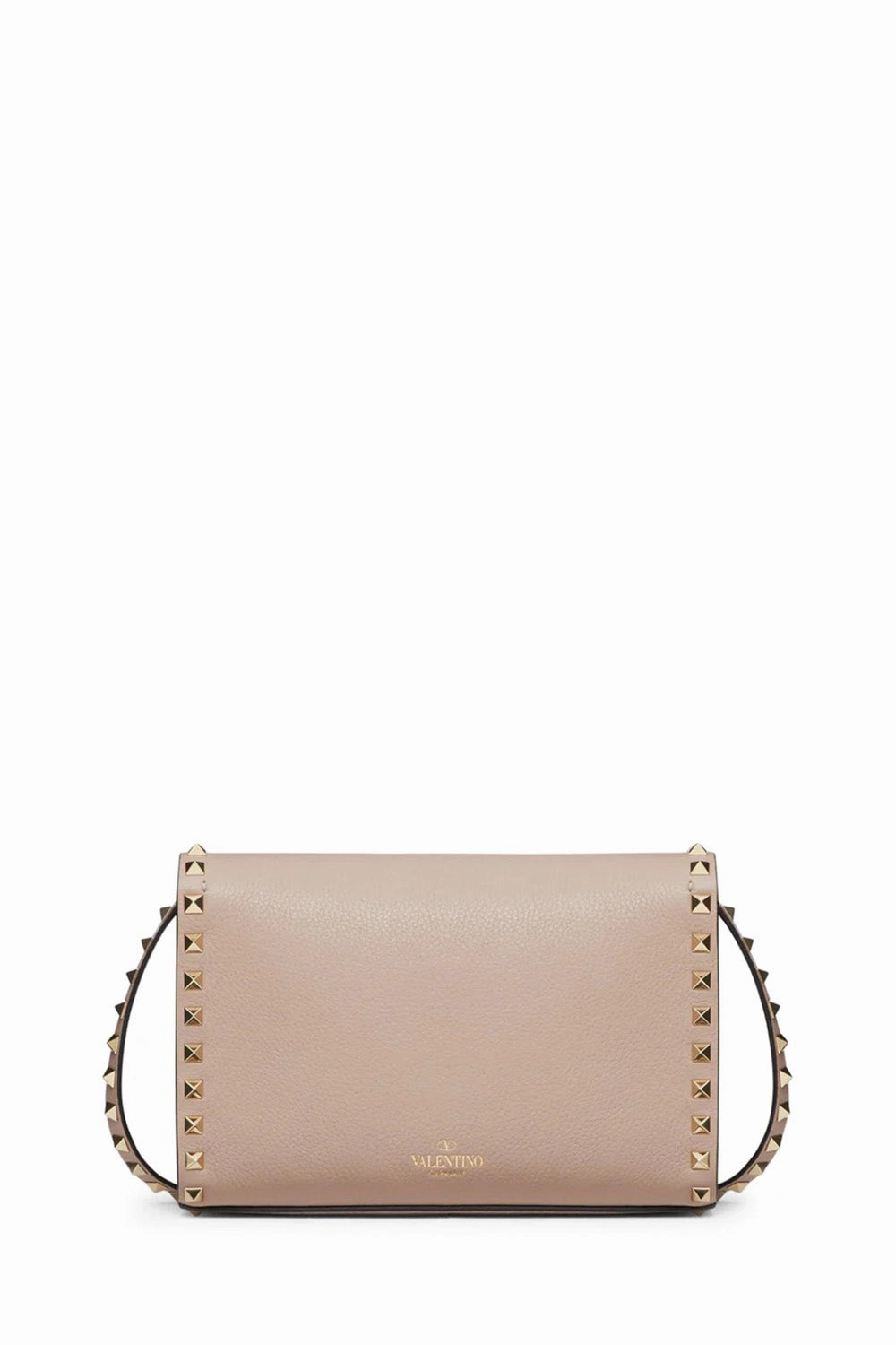 Small Rockstud Grainy Calfskin Crossbody Bag