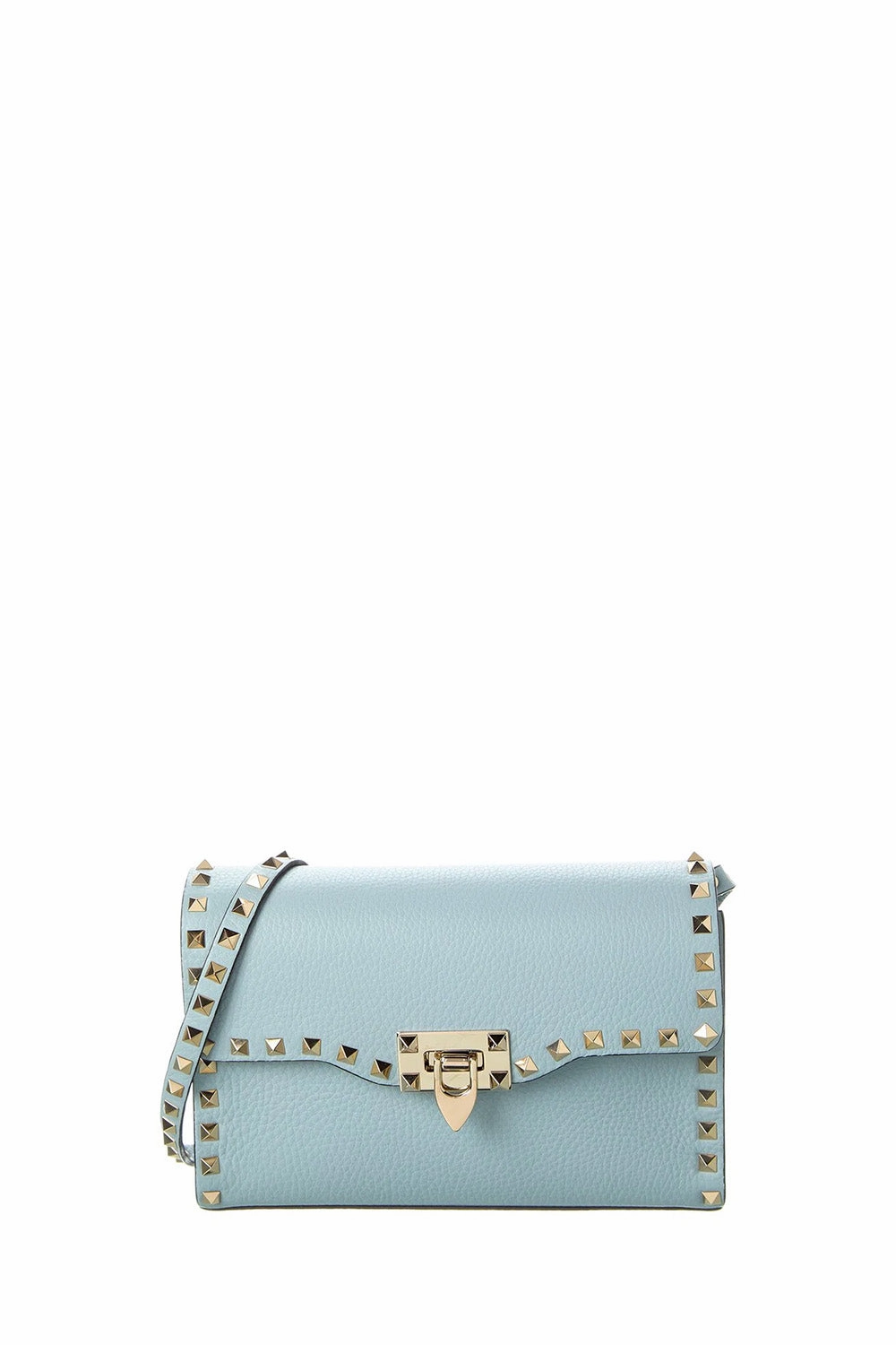 Small Rockstud Grainy Calfskin Crossbody Bag
