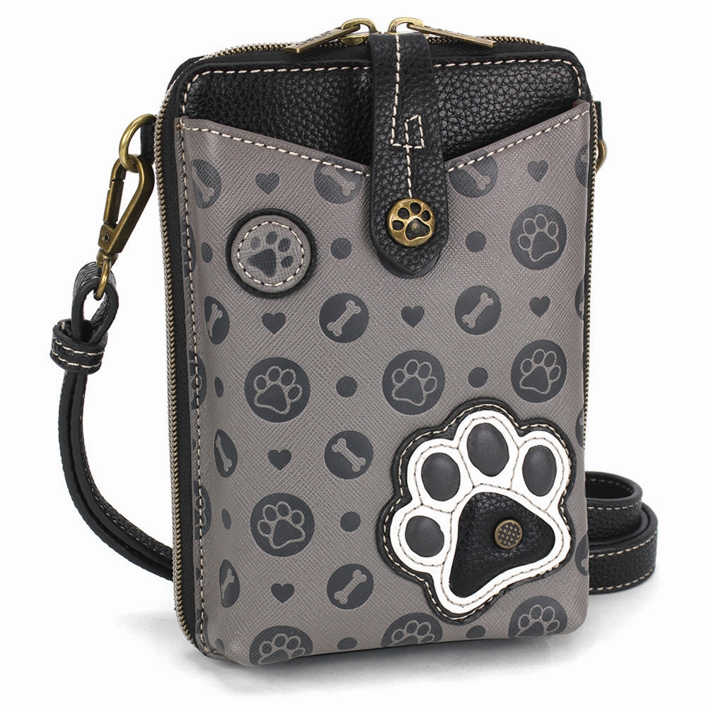 Snap Crossbody - Paw Print