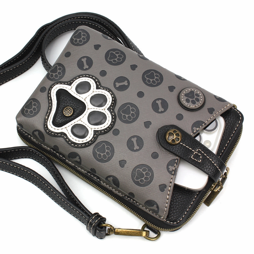 Snap Crossbody - Paw Print