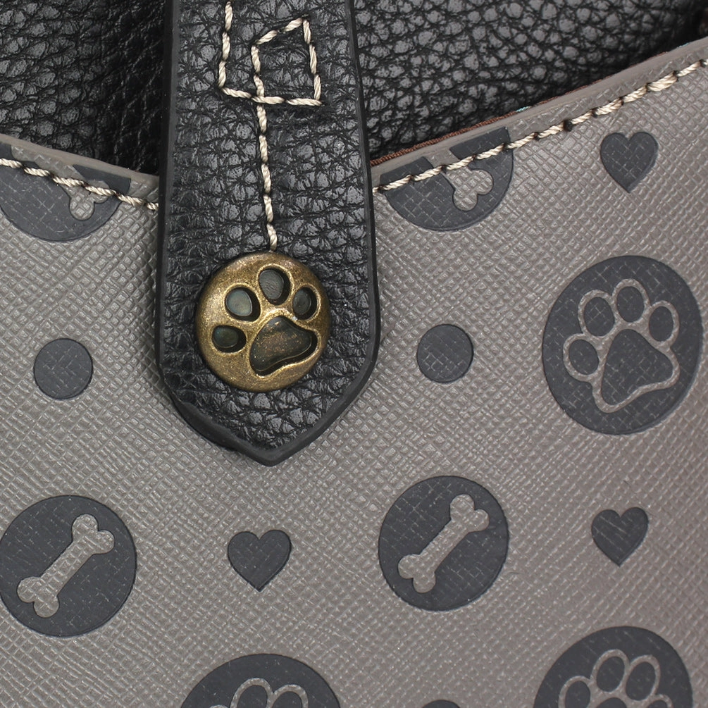 Snap Crossbody - Paw Print