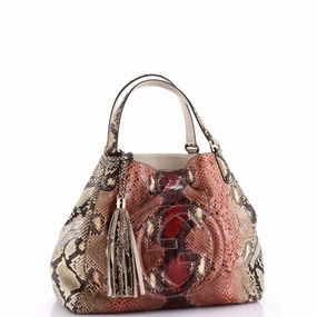 Soho Shoulder Bag Python Medium