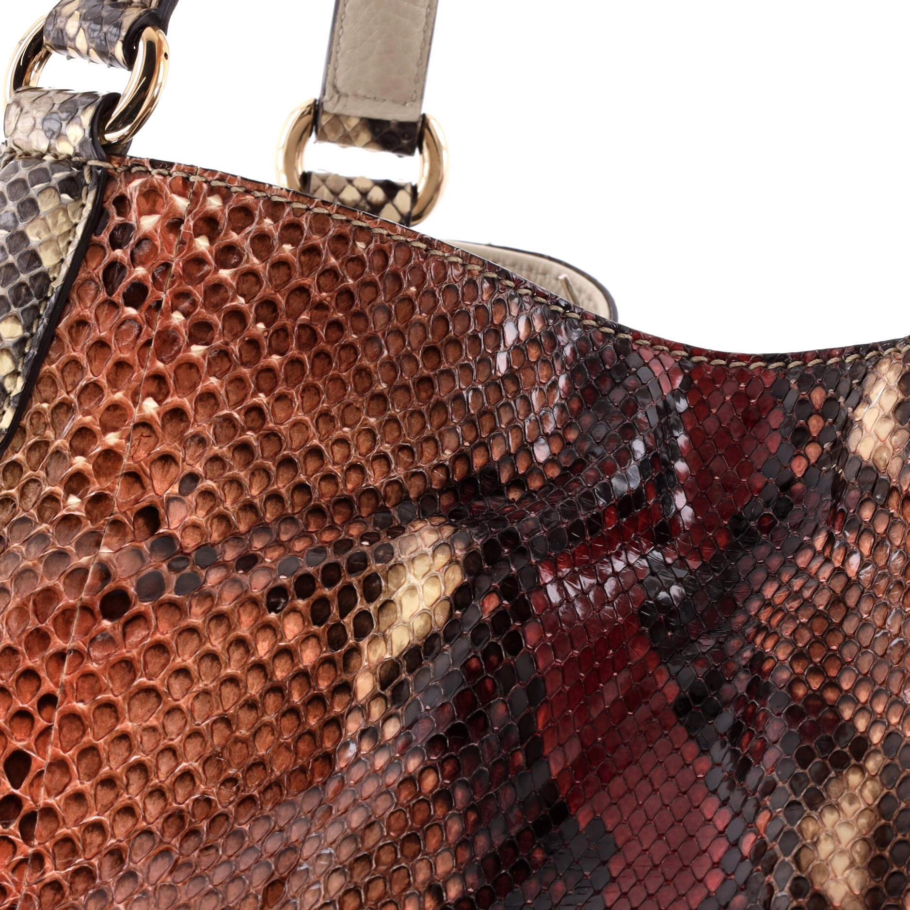 Soho Shoulder Bag Python Medium