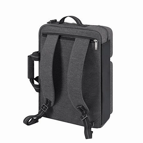 Solo Duane 15.6 Inch Laptop Hybrid Briefcase, Converts To Backpack, Grey
