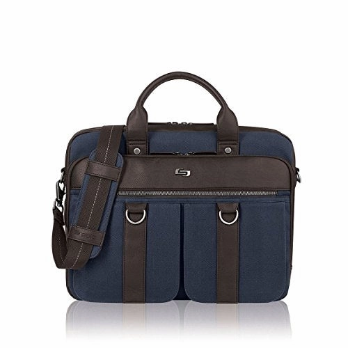 Solo Mercer 15.6" Laptop Briefcase, Blue, One Size
