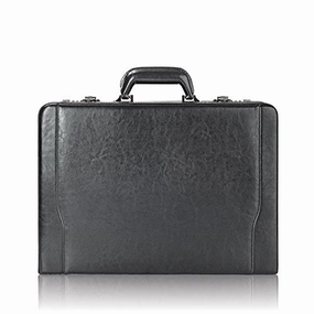 Solo Premium Leather 16 Inch Laptop Attach, Hard-Sided With Combination Locks, Black