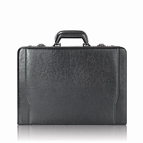 Solo Premium Leather 16 Inch Laptop Attach, Hard-Sided With Combination Locks, Black