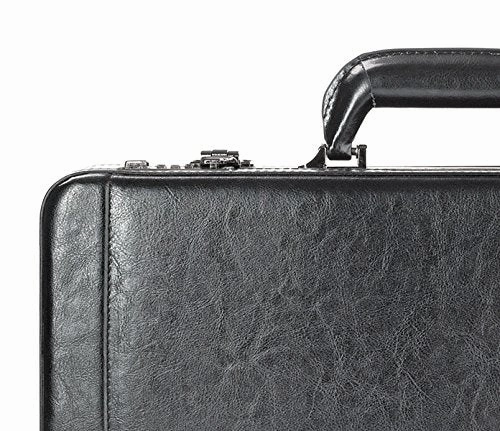 Solo Premium Leather 16 Inch Laptop Attach, Hard-Sided With Combination Locks, Black