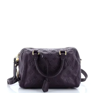 Speedy Bandouliere Bag Monogram Empreinte Leather 25
