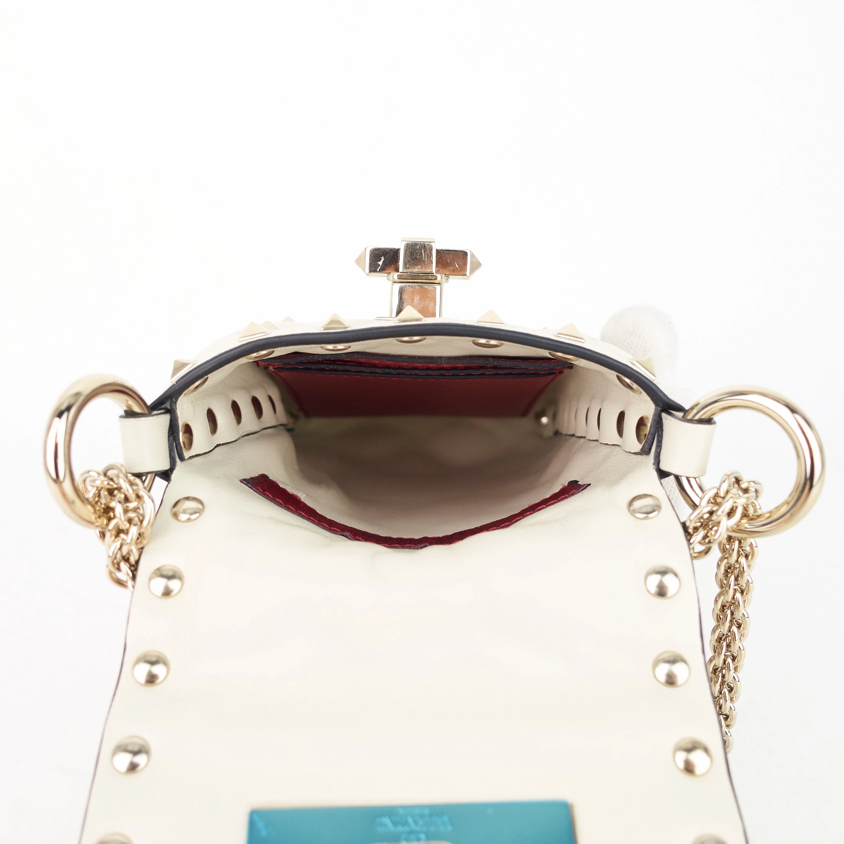 Spike Mini Leather Phone Case Bag