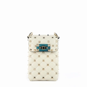 Spike Mini Leather Phone Case Bag
