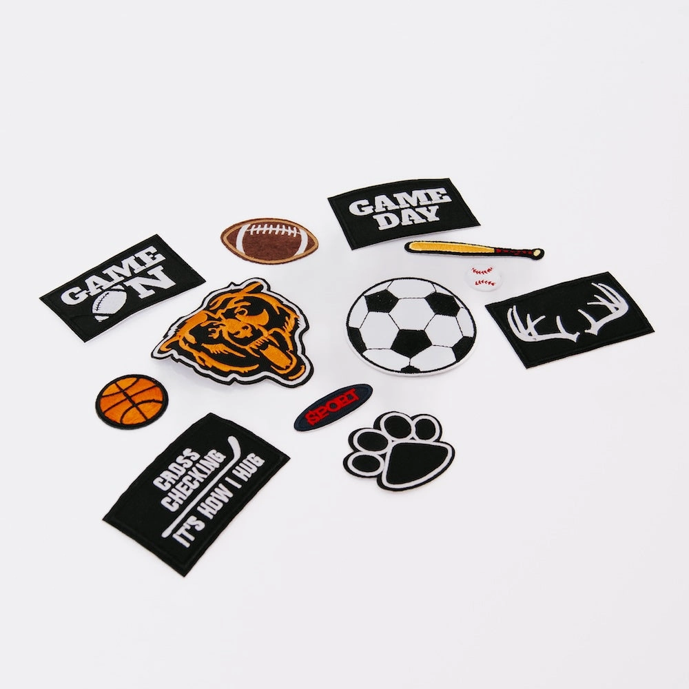 Sports Iron On Patch Bundle (12 pcs)