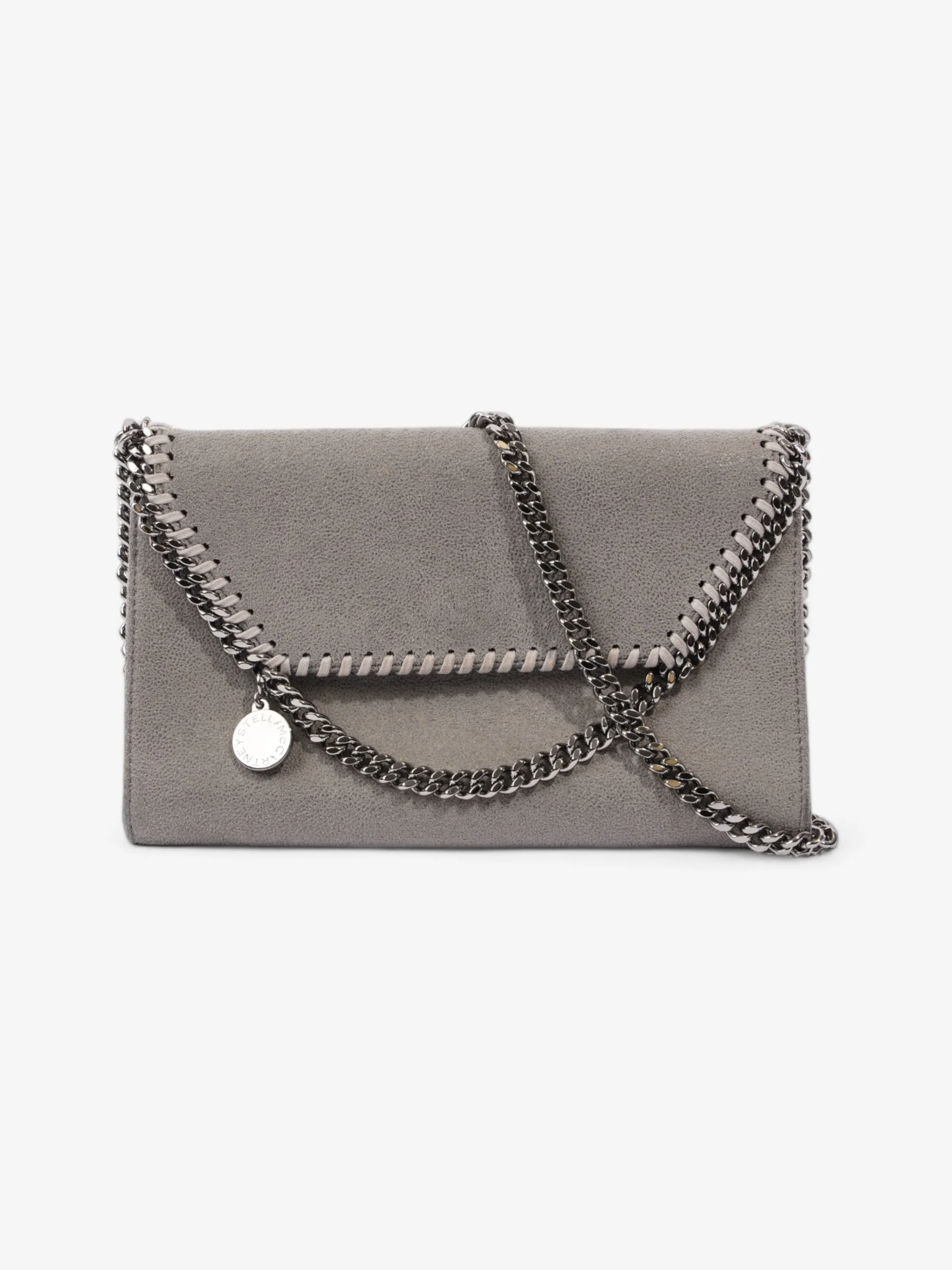 Stella McCartney Falabella Shoulder Bag Grey Fabric Mini