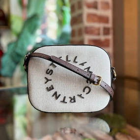 STELLA MCCARTNEY Canvas Logo Camera Crossbody TS4028