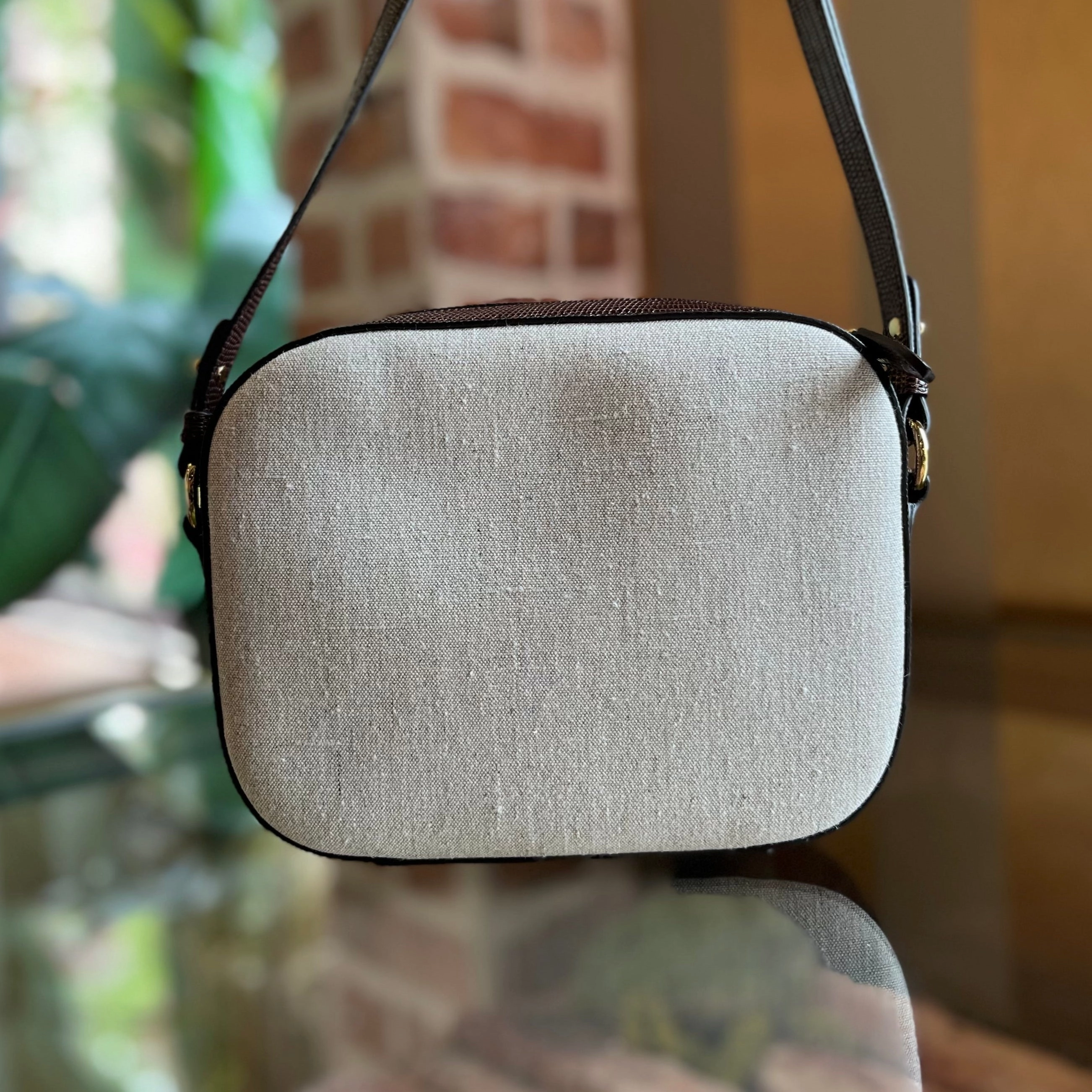 STELLA MCCARTNEY Canvas Logo Camera Crossbody TS4028