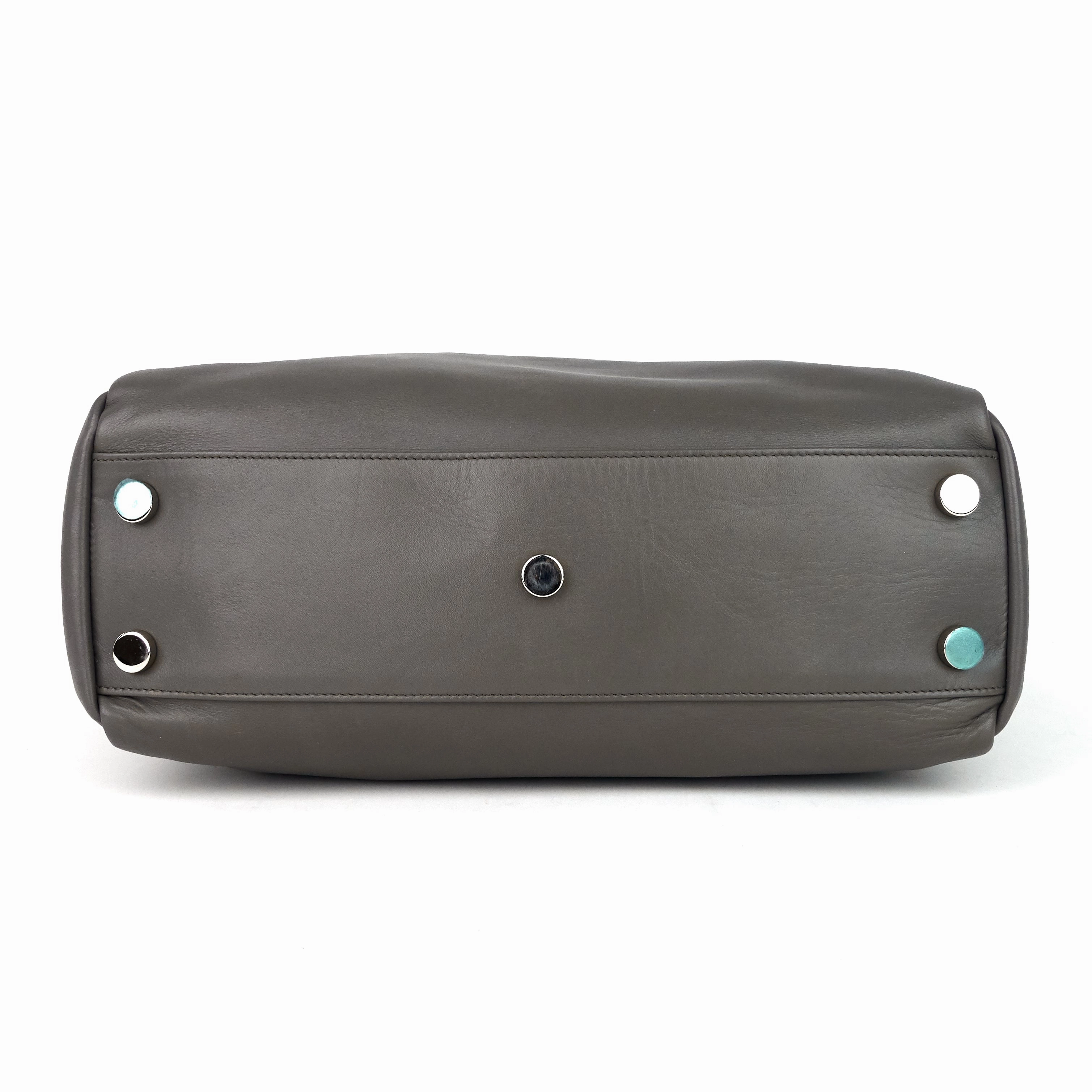 Studded Reversible Leather and Suede Tote Bag