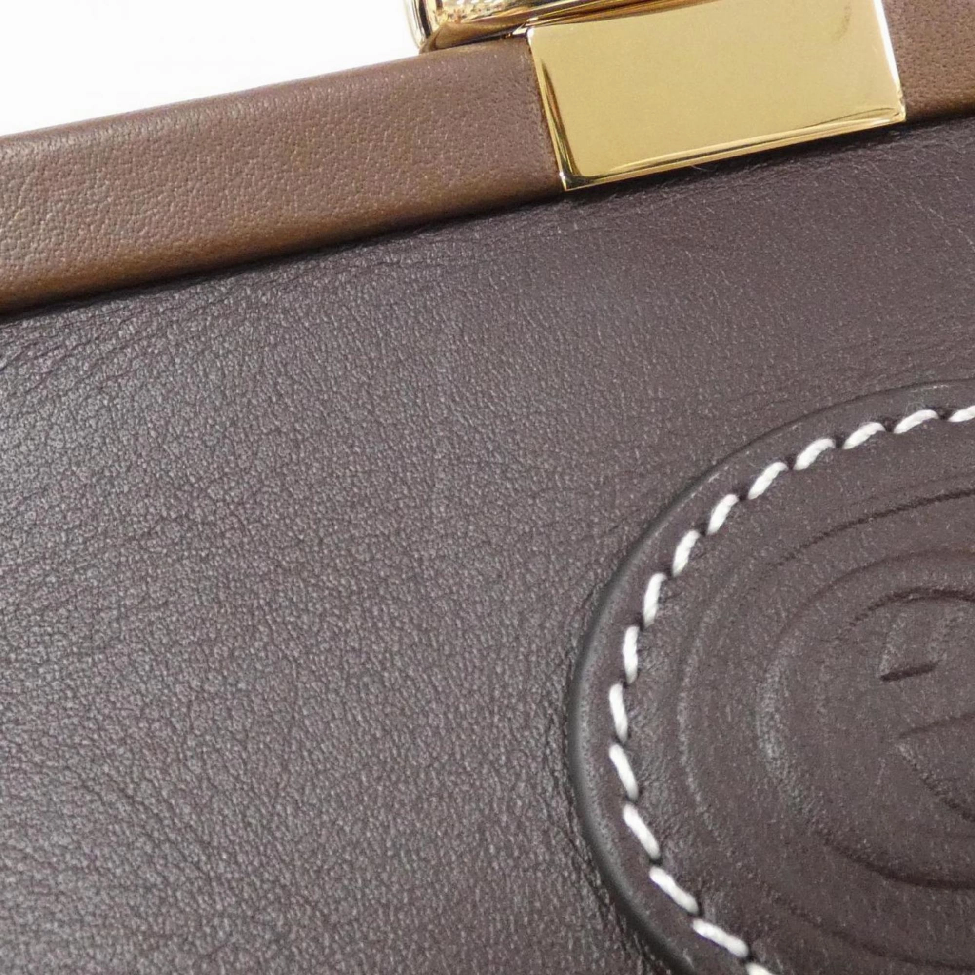 Suede Shoulder Bag with Dust Bag and Strap