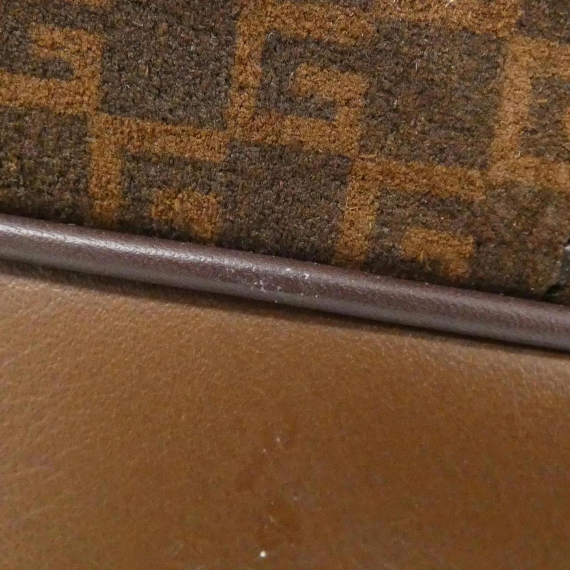 Suede Shoulder Bag with Dust Bag and Strap