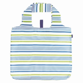 Summer Stripe Blu Bag Reusable Shopping Bag - Machine Washable