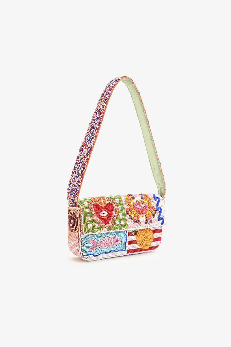 Sun & Sea Beaded Handbag