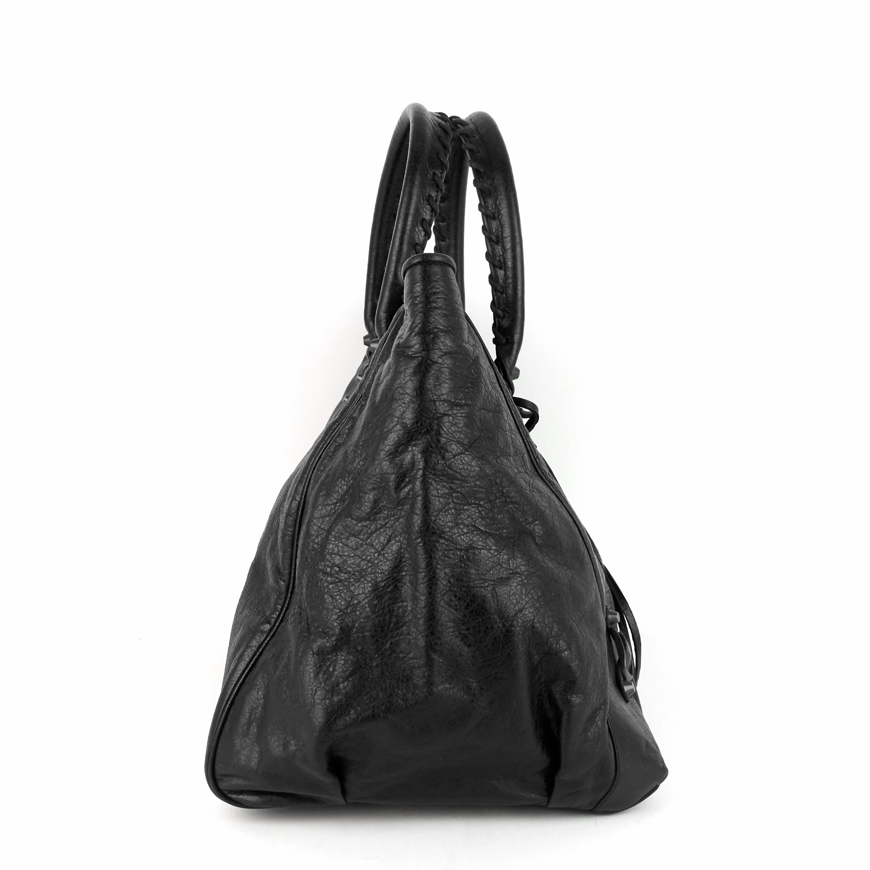 Sunday Large Lambskin Leather Tote Bag