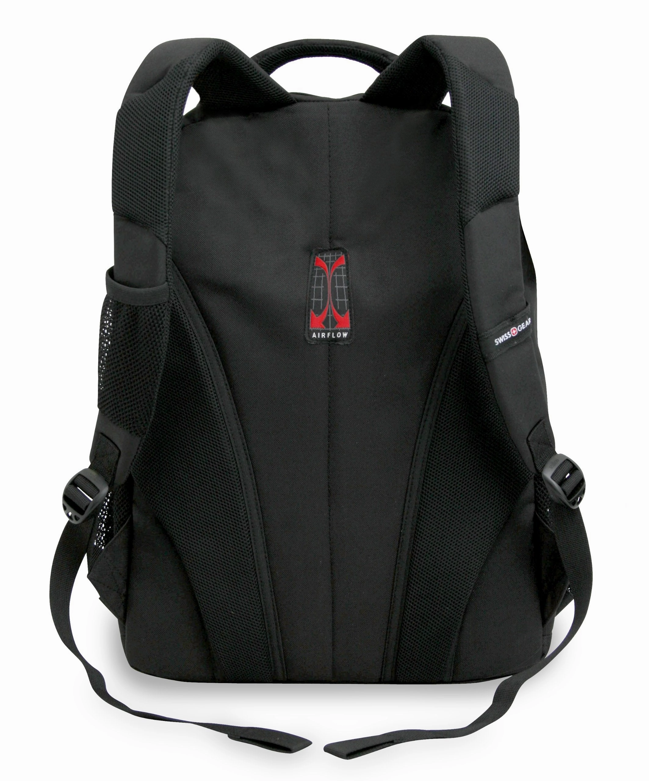Swiss Gear SA3077 Black with Red Lightweight Laptop Backpack - Fits Most 15 Inch Laptops and Tablets