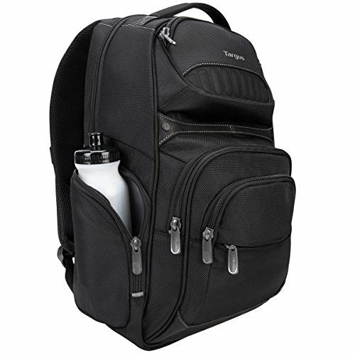 Targus Legend IQ Backpack Laptop bag for Business Professional and College Student with Durable Material, Pockets Throughout, Headphone Cord Pocket, TrolleyStrap, Fits 16-Inch Laptop, Black (TSB705US)