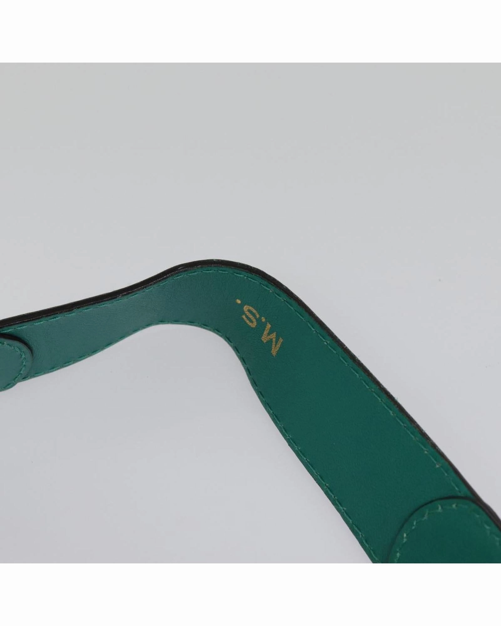 Teal Leather Shoulder Bag